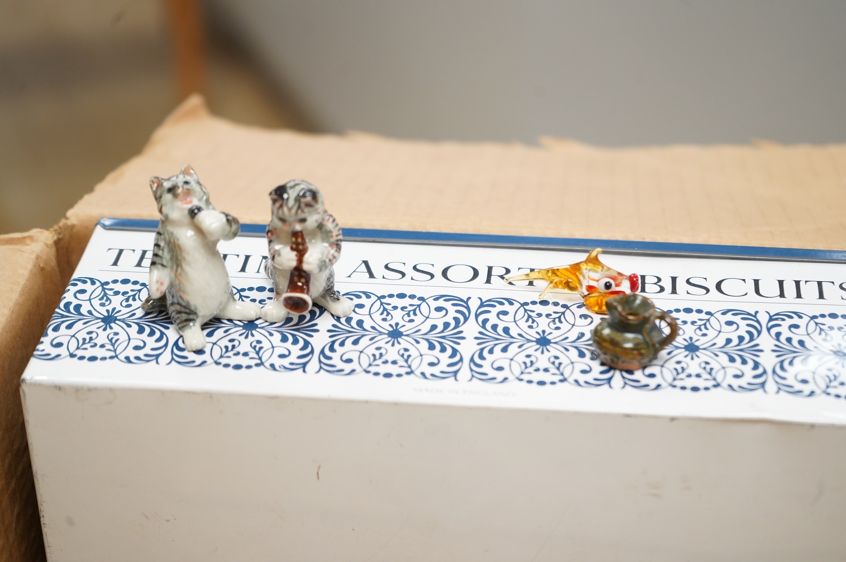 A group of assorted costume jewellery, glass beads etc.